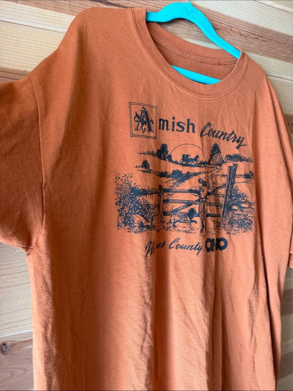 Amish Country Ohio Orange Graphic Tee - Picture 2 of 3